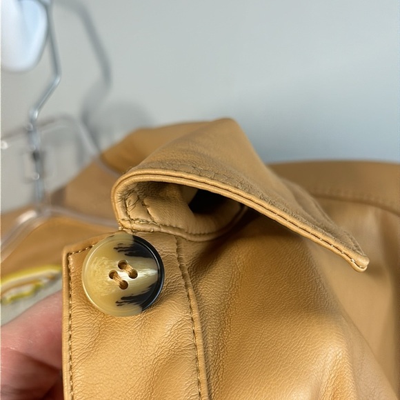 Anthropologie Maeve Vegan Leather Oversized Shirt Jacket Size 2X - Picture 13 of 16